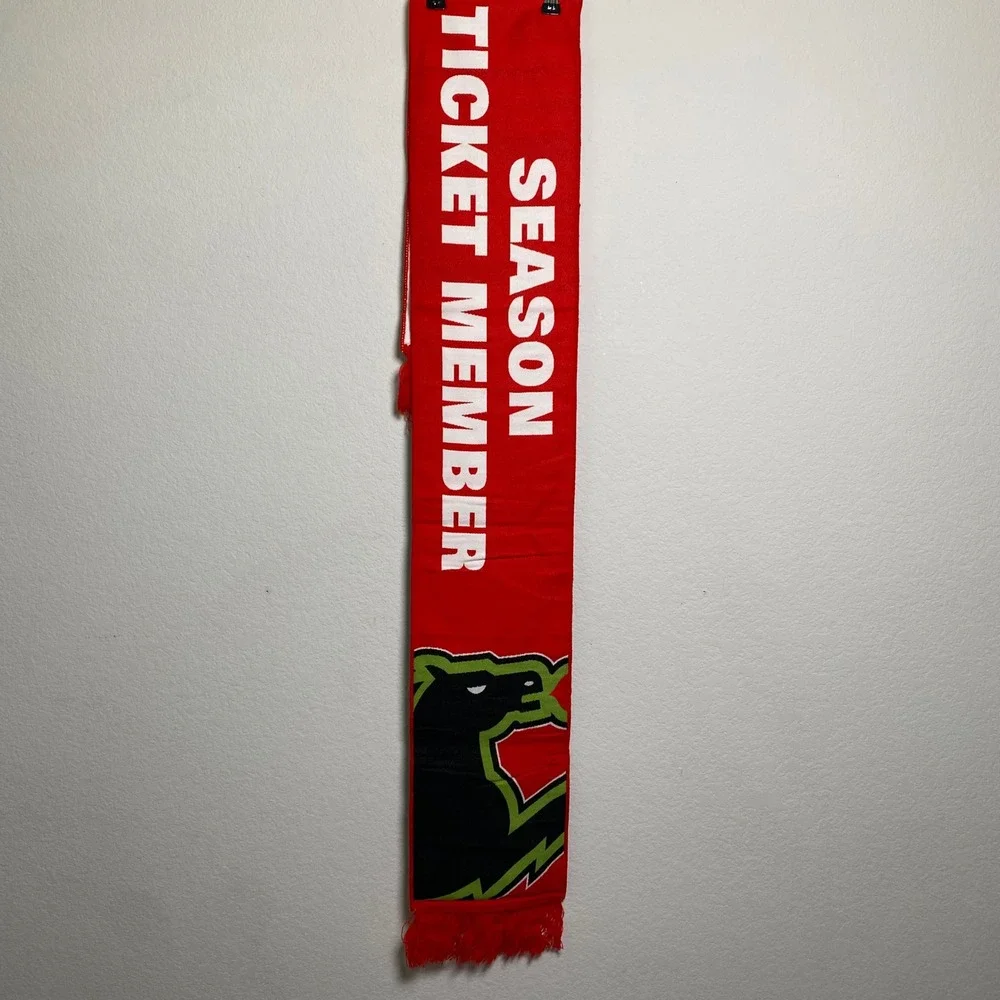 FC Dallas Scarf Season‎ Ticket Member Soccer MLS Vintage Burn Baby Burn